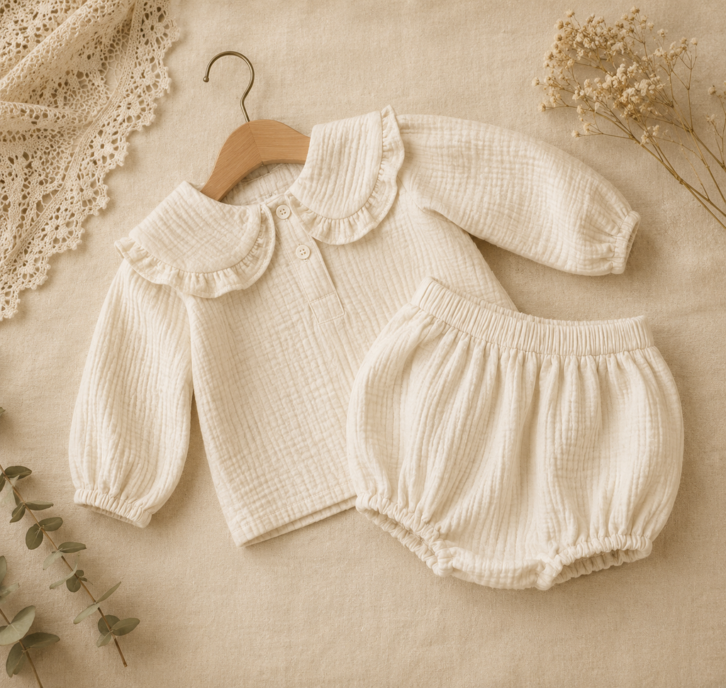 Ensemble Julia gaze de coton Liv&Ciboulette