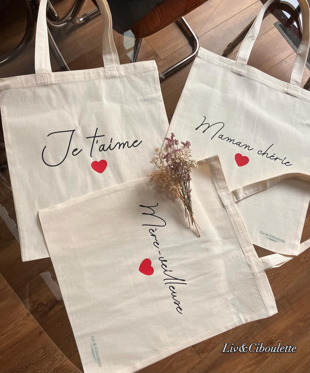 Tote Bag fête des mères Liv&Ciboulette