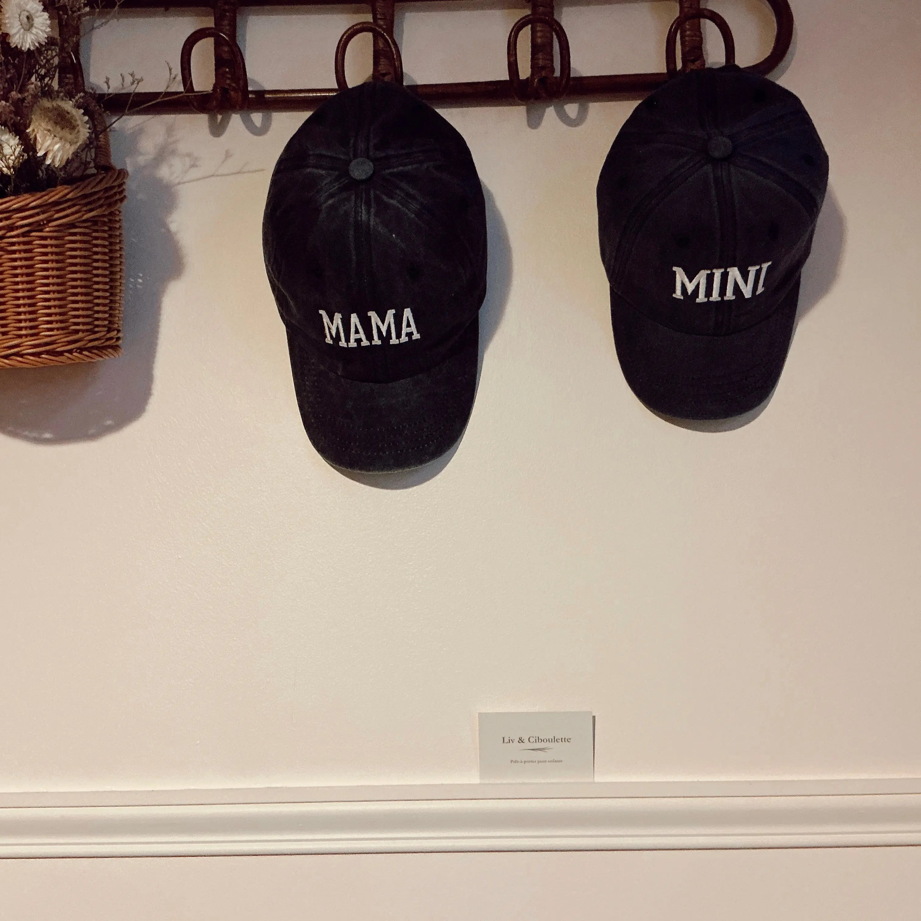 Duo casquettes matchy matchy MAMA & MINI Liv&Ciboulette