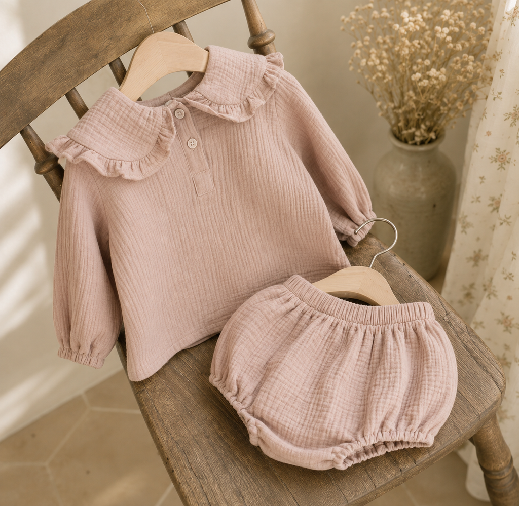 Ensemble Julia gaze de coton Liv&Ciboulette