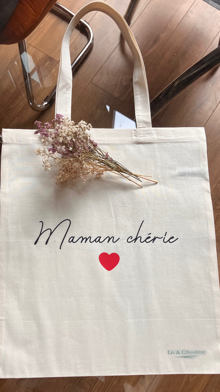 Tote Bag fête des mères Liv&Ciboulette