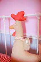 Grande peluche poule/Coq Liv&Ciboulette