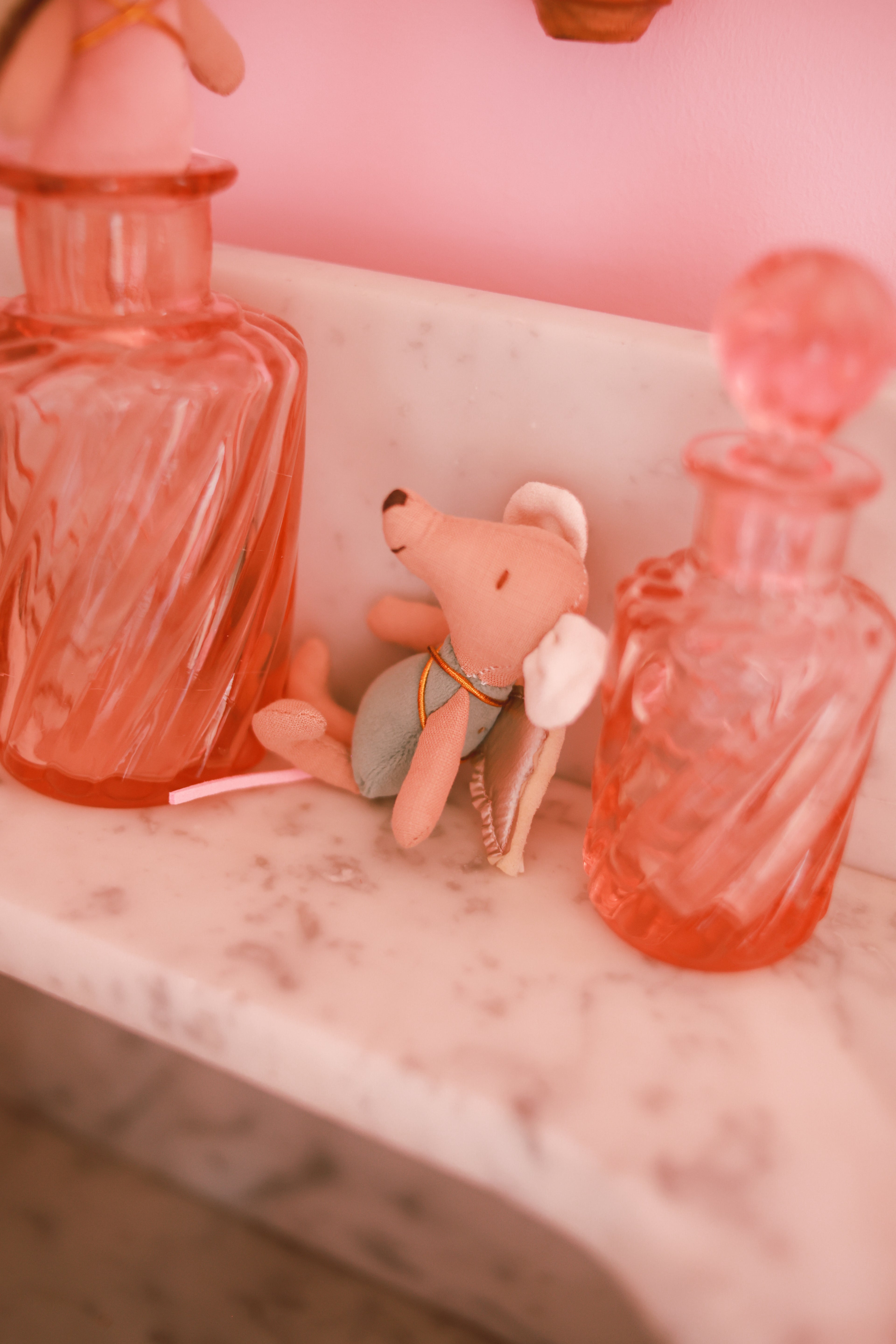 Petite souris peluche bébé Liv&Ciboulette
