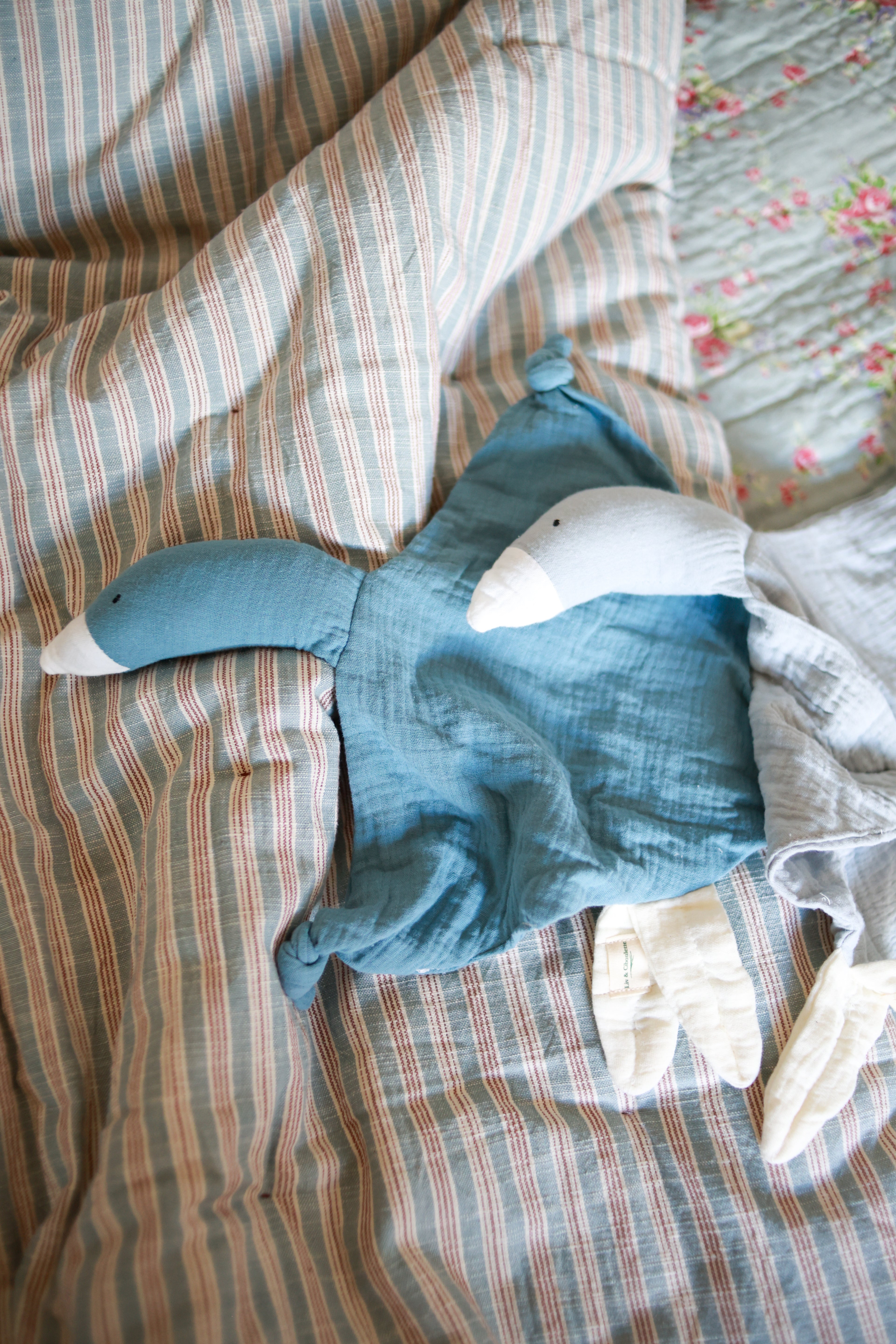 Doudou cigogne Liv&Ciboulette