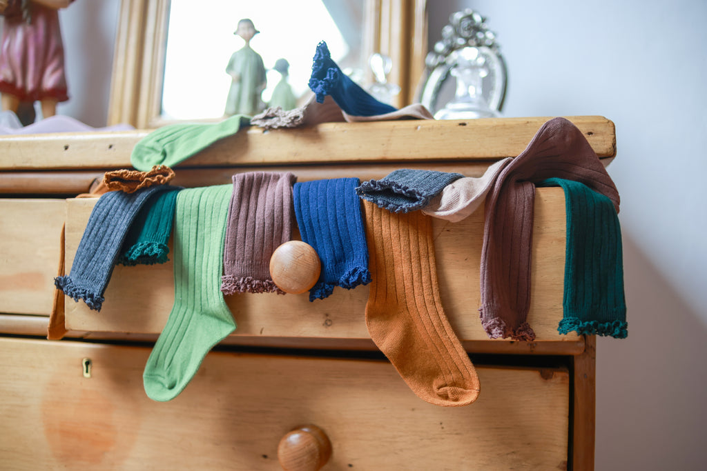 Chaussettes hautes dentelle Liv&Ciboulette