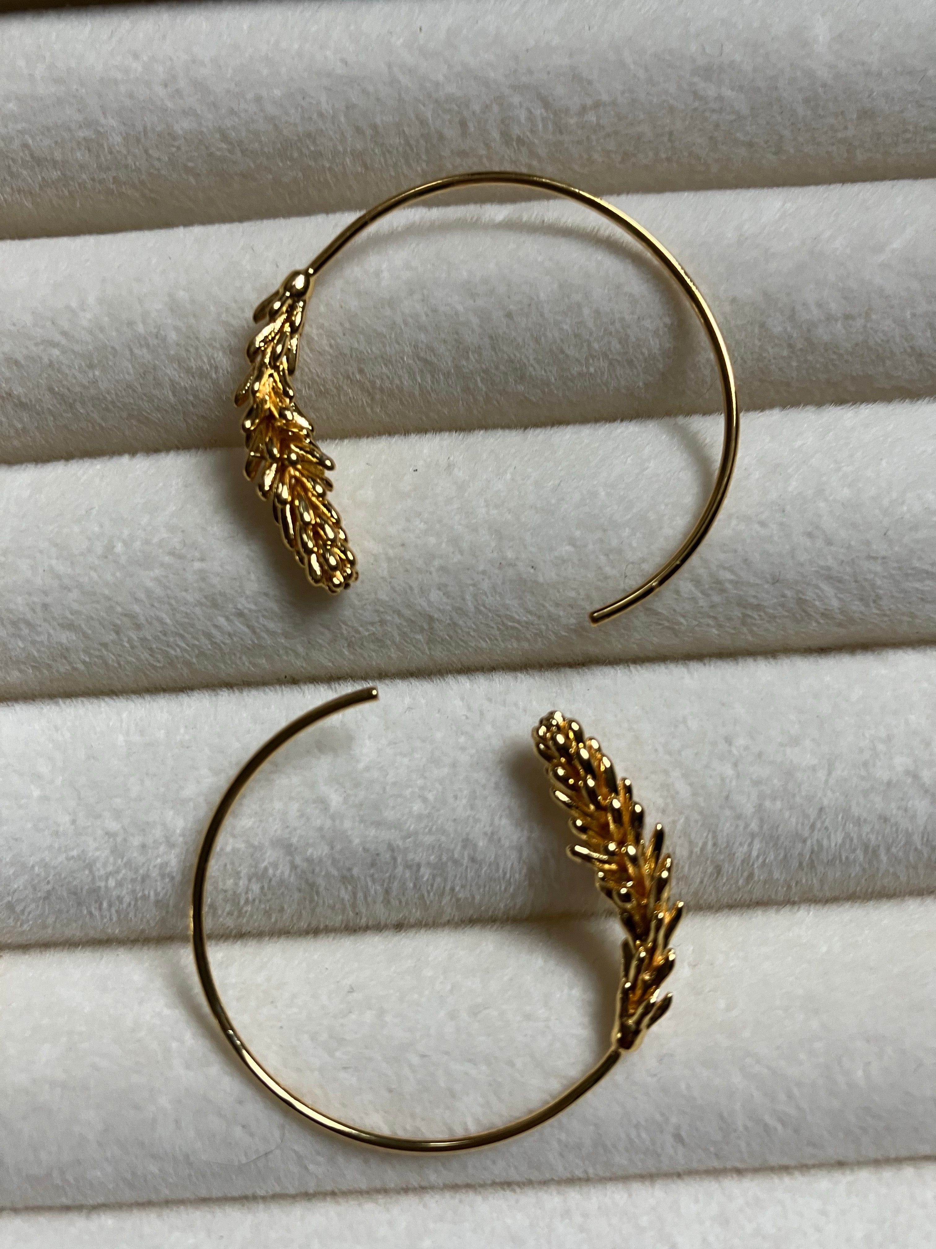 Boucles d’oreilles épi de fleurs créole Liv&Ciboulette