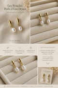 boucles d’oreilles perles d’eau douce Liv&Ciboulette