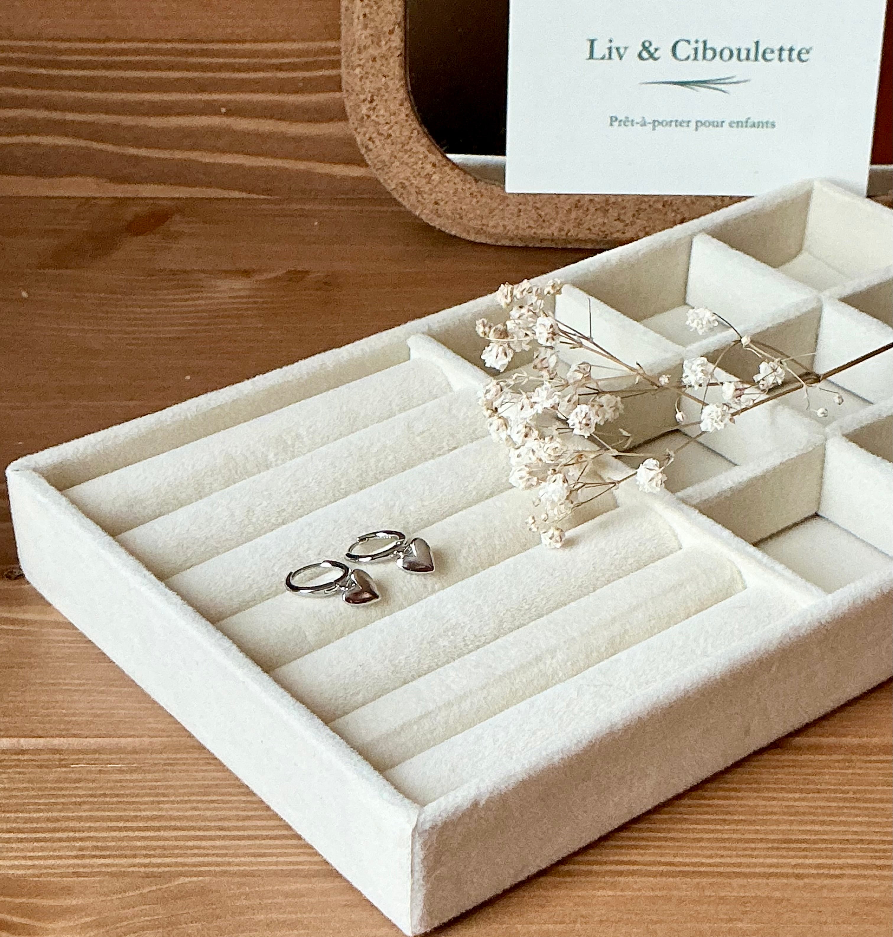 Créoles coeur plaqué or et argent Liv&Ciboulette