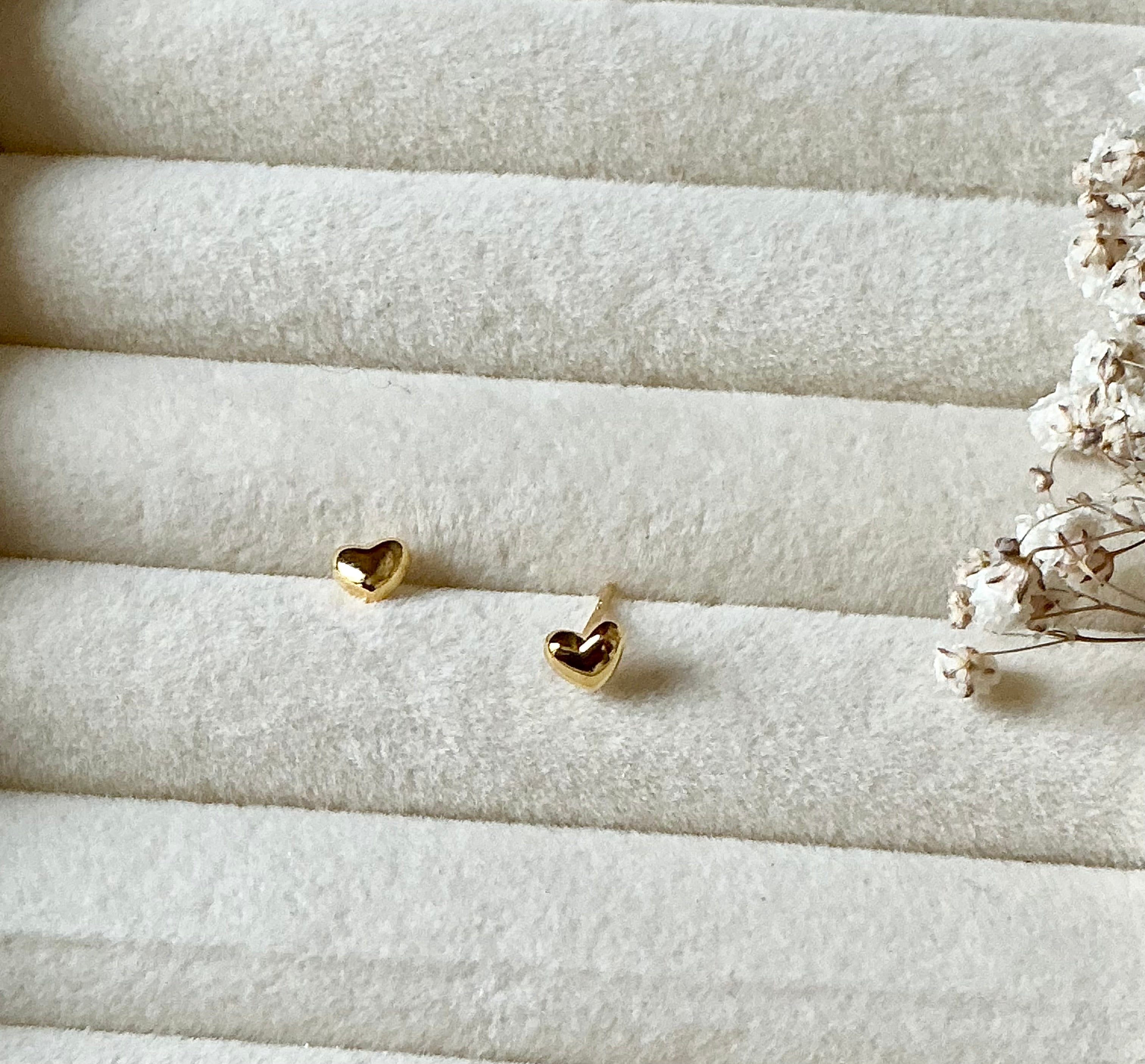 Boucles d’oreilles petite fille coeur Liv&Ciboulette