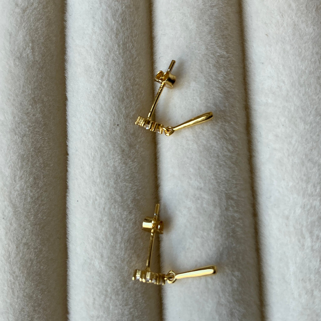 Boucles d’oreilles oxydes de zirconium Liv&Ciboulette