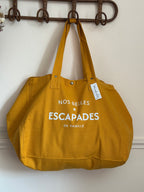 Grand sac cabas XL en toile Liv&Ciboulette