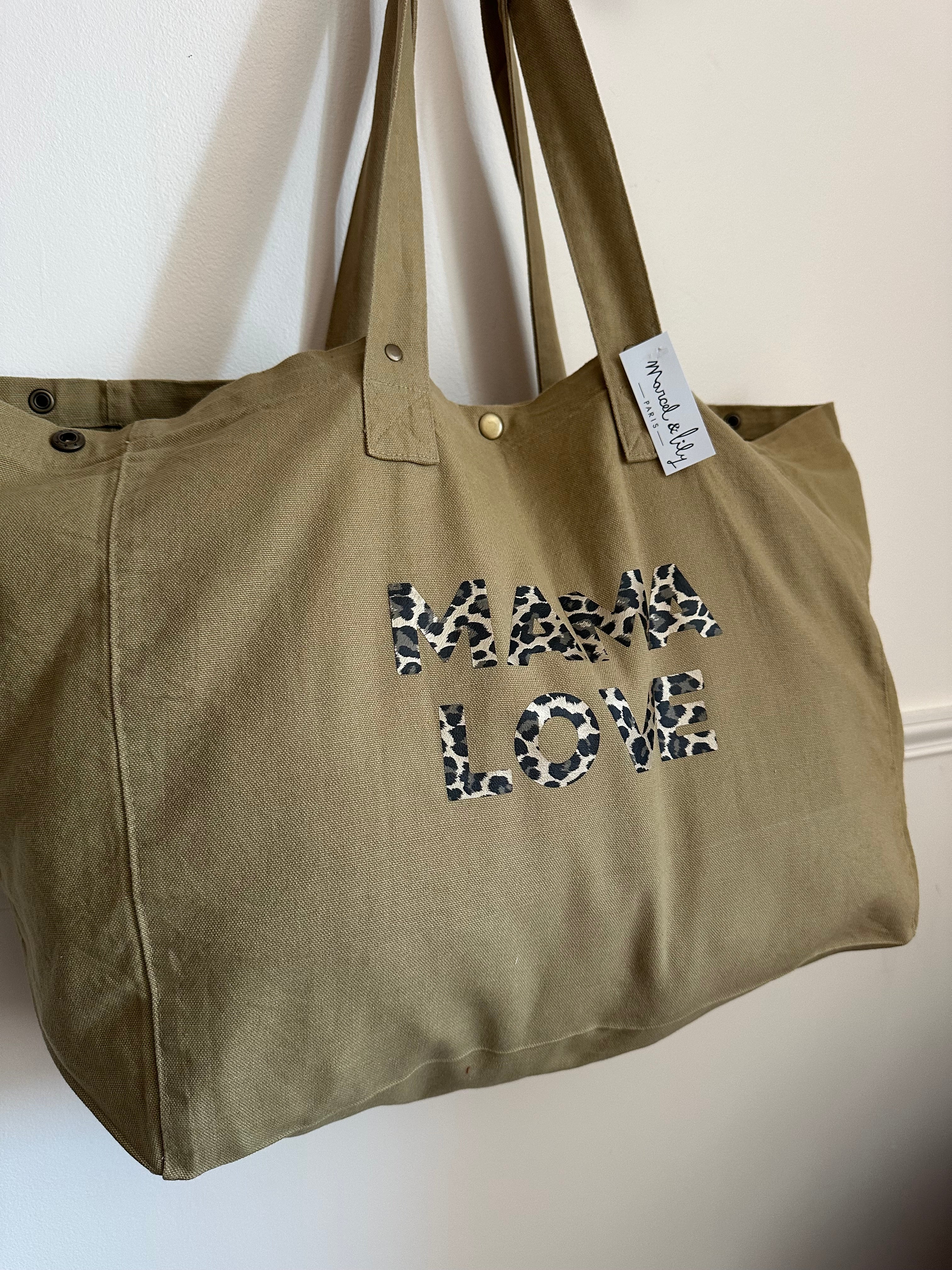 Grand sac cabas XL femme et enfant Liv&Ciboulette