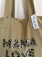 Grand sac cabas XL femme et enfant Liv&Ciboulette