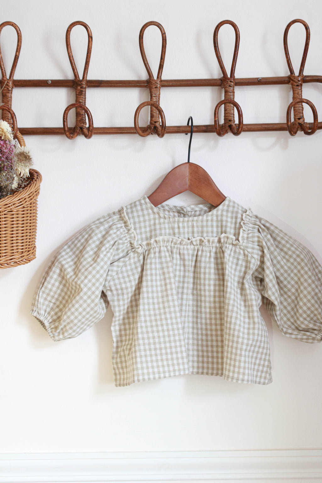 Ensemble bloomer vichy fille Liv&Ciboulette