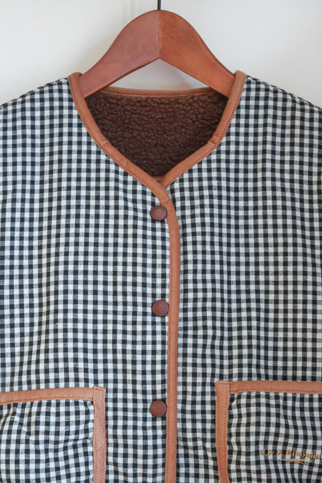 Manteau sherpa Marron Liv&Ciboulette