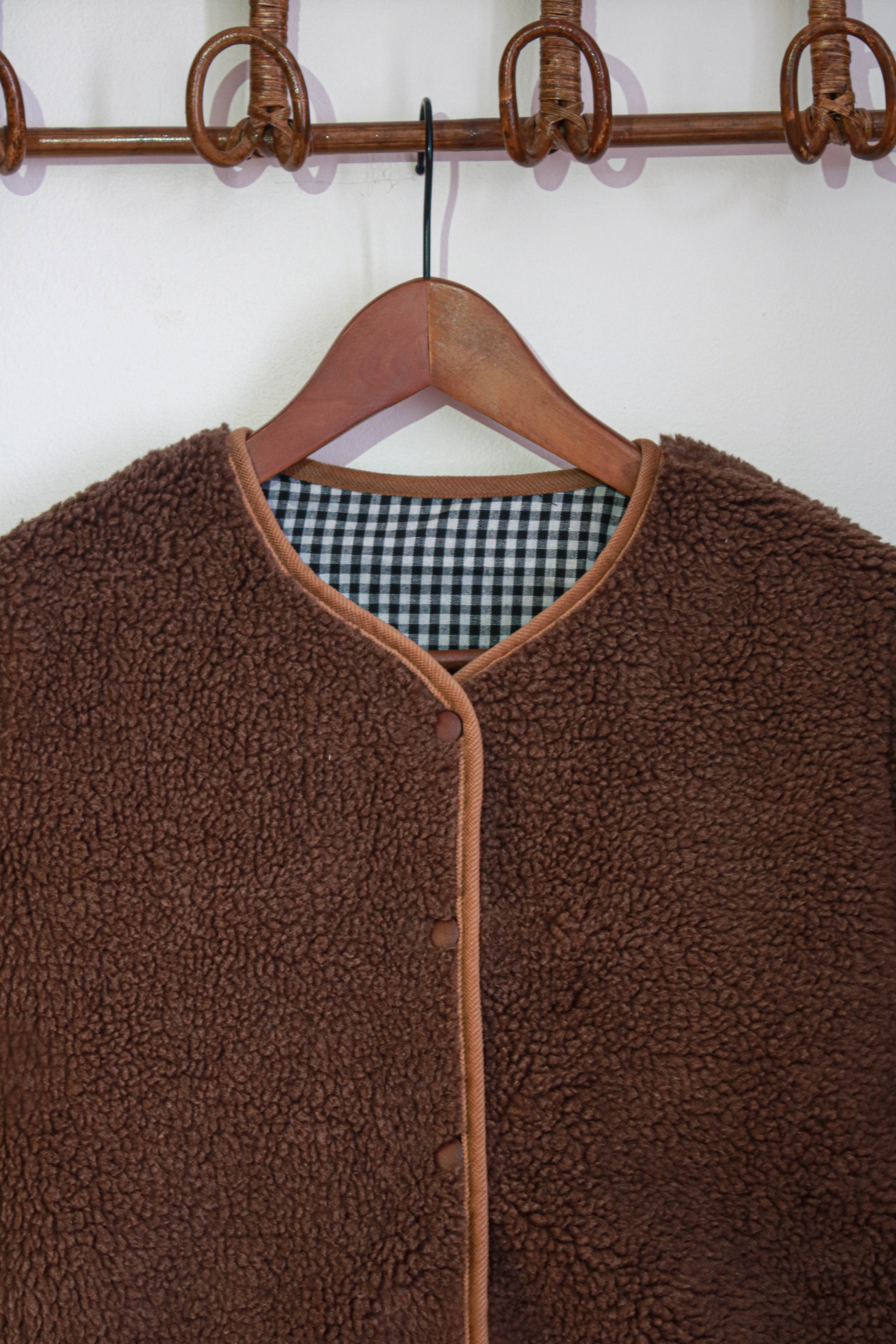 Manteau sherpa Marron Liv&Ciboulette