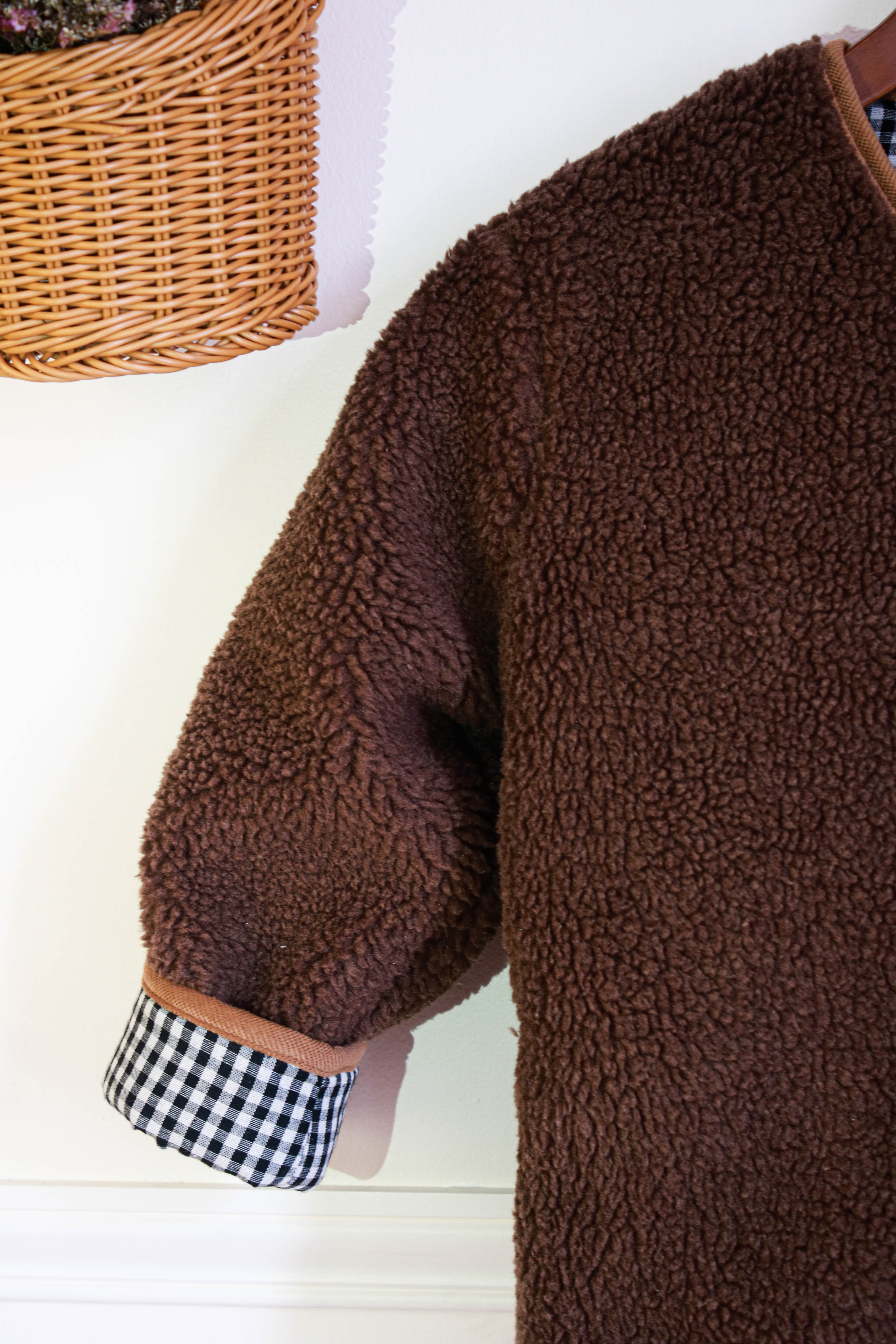 Manteau sherpa Marron Liv&Ciboulette