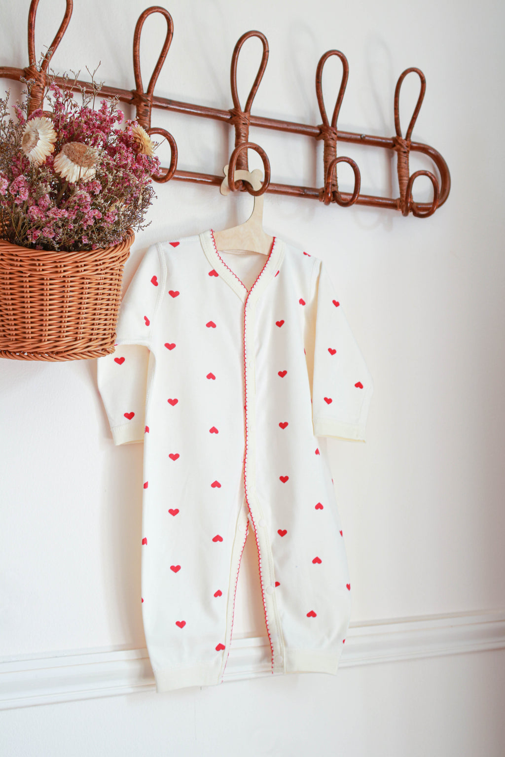 Pyjama bébé cœurs Liv&Ciboulette