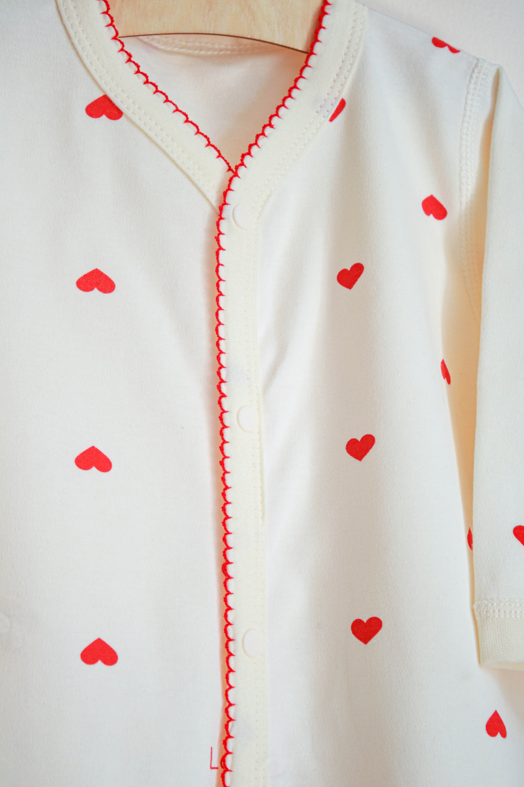 Pyjama bébé cœurs Liv&Ciboulette