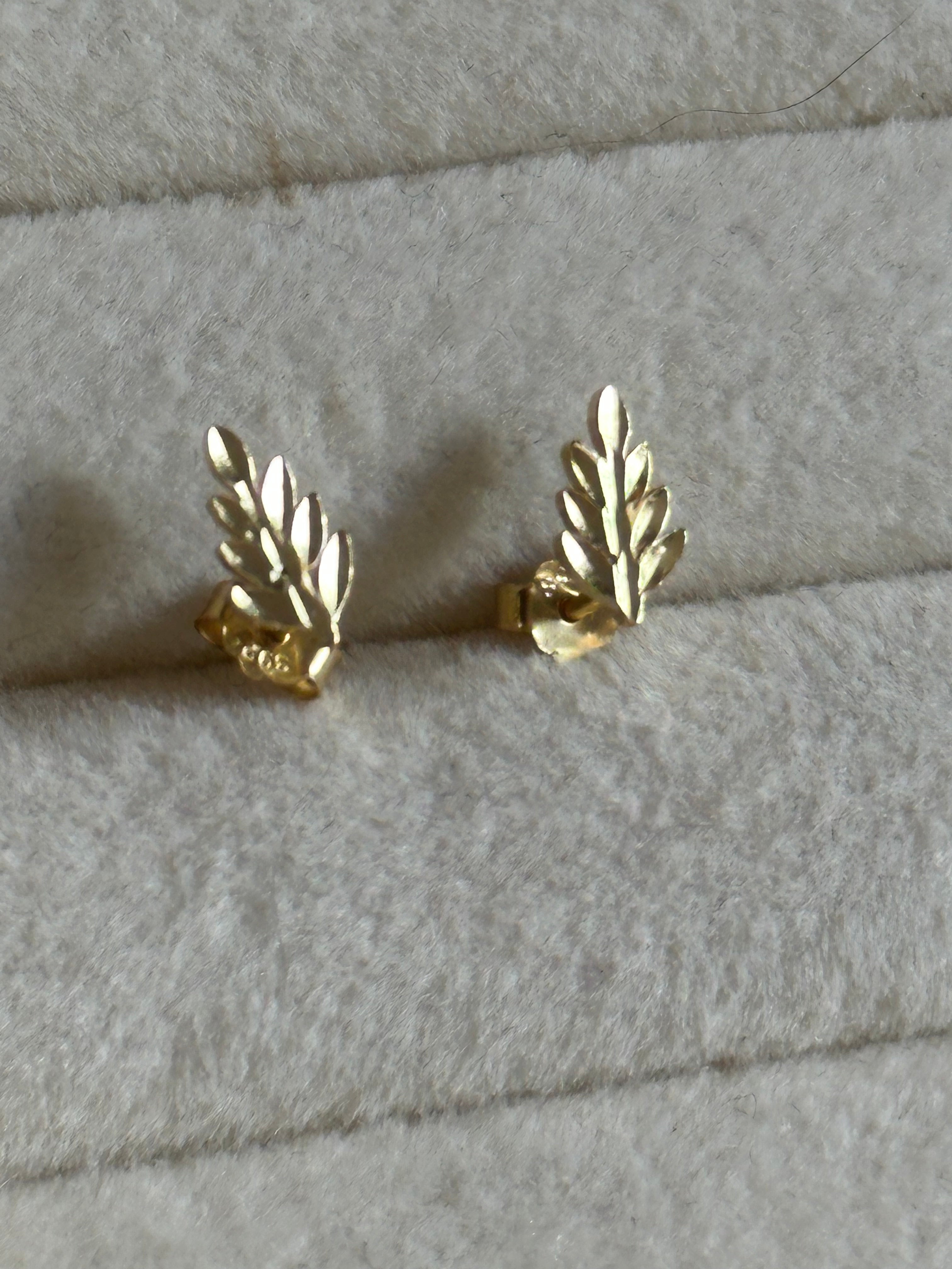 Boucles d’oreilles feuille femme Liv&Ciboulette