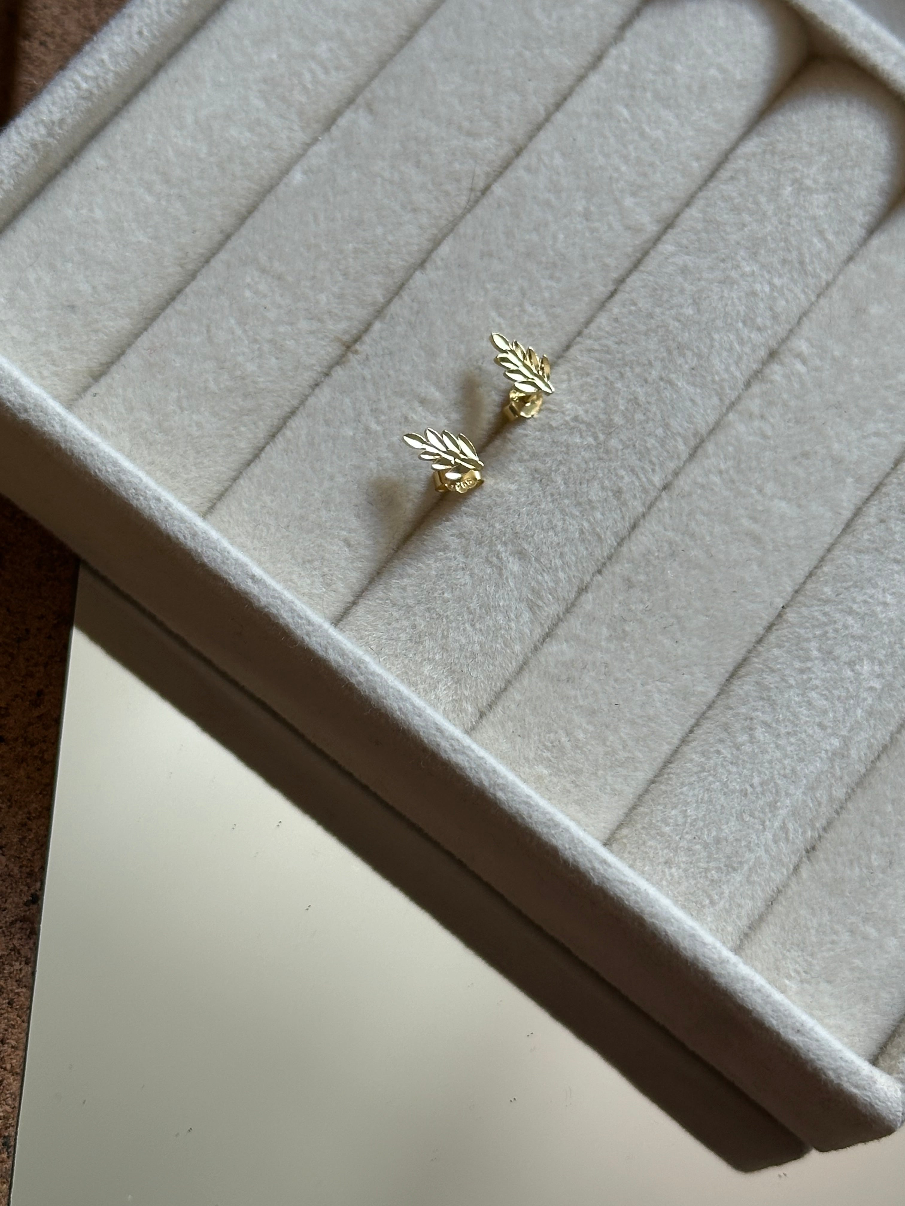 Boucles d’oreilles feuille femme Liv&Ciboulette