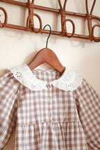 Combinaison Bloomer vichy col Claudine Liv&Ciboulette