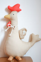 Grande peluche poule/Coq Liv&Ciboulette