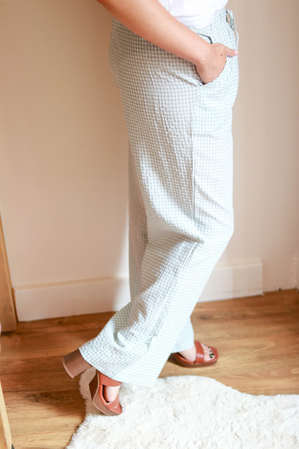 Pantalon vichy large Liv&Ciboulette