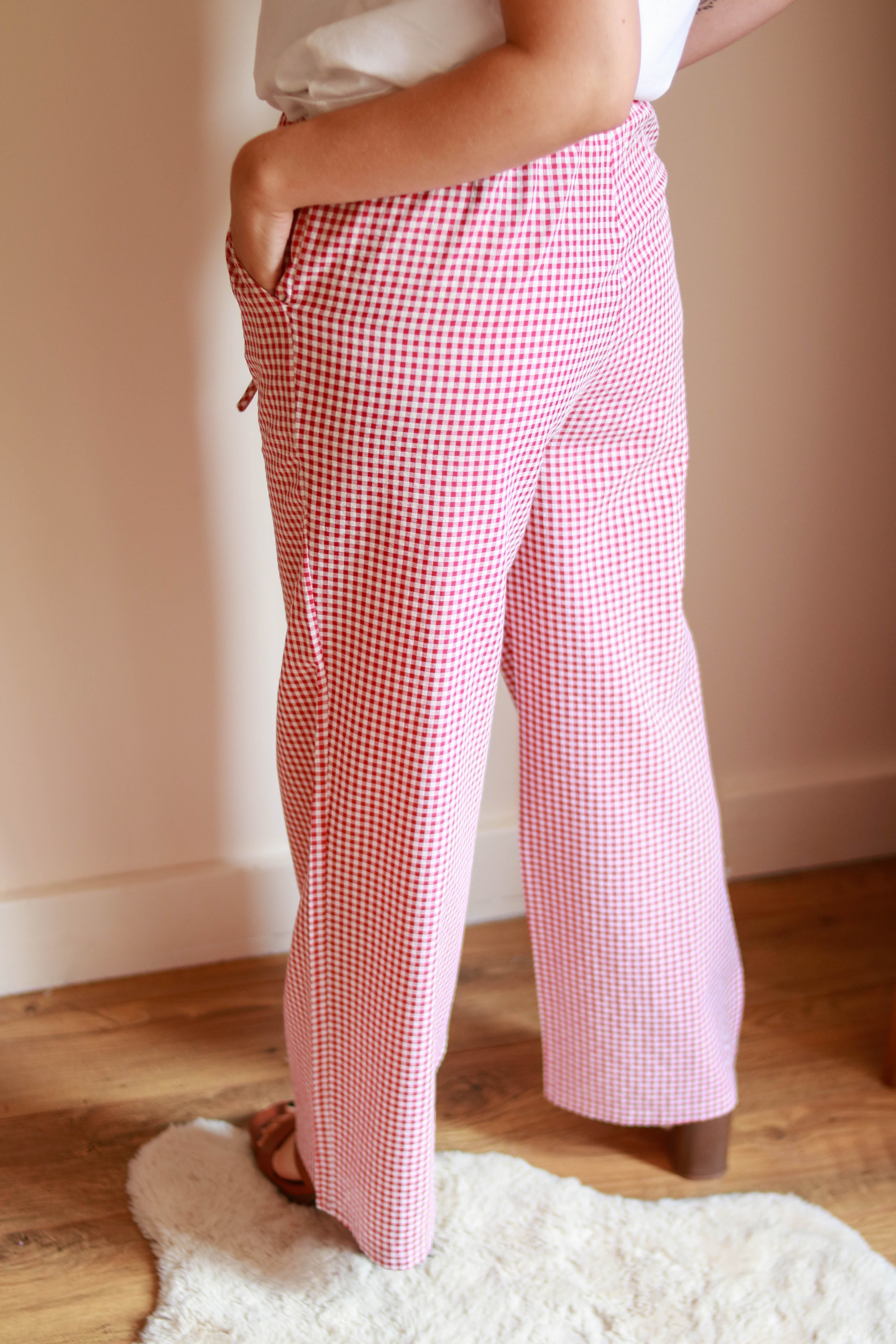 Pantalon vichy large Liv&Ciboulette