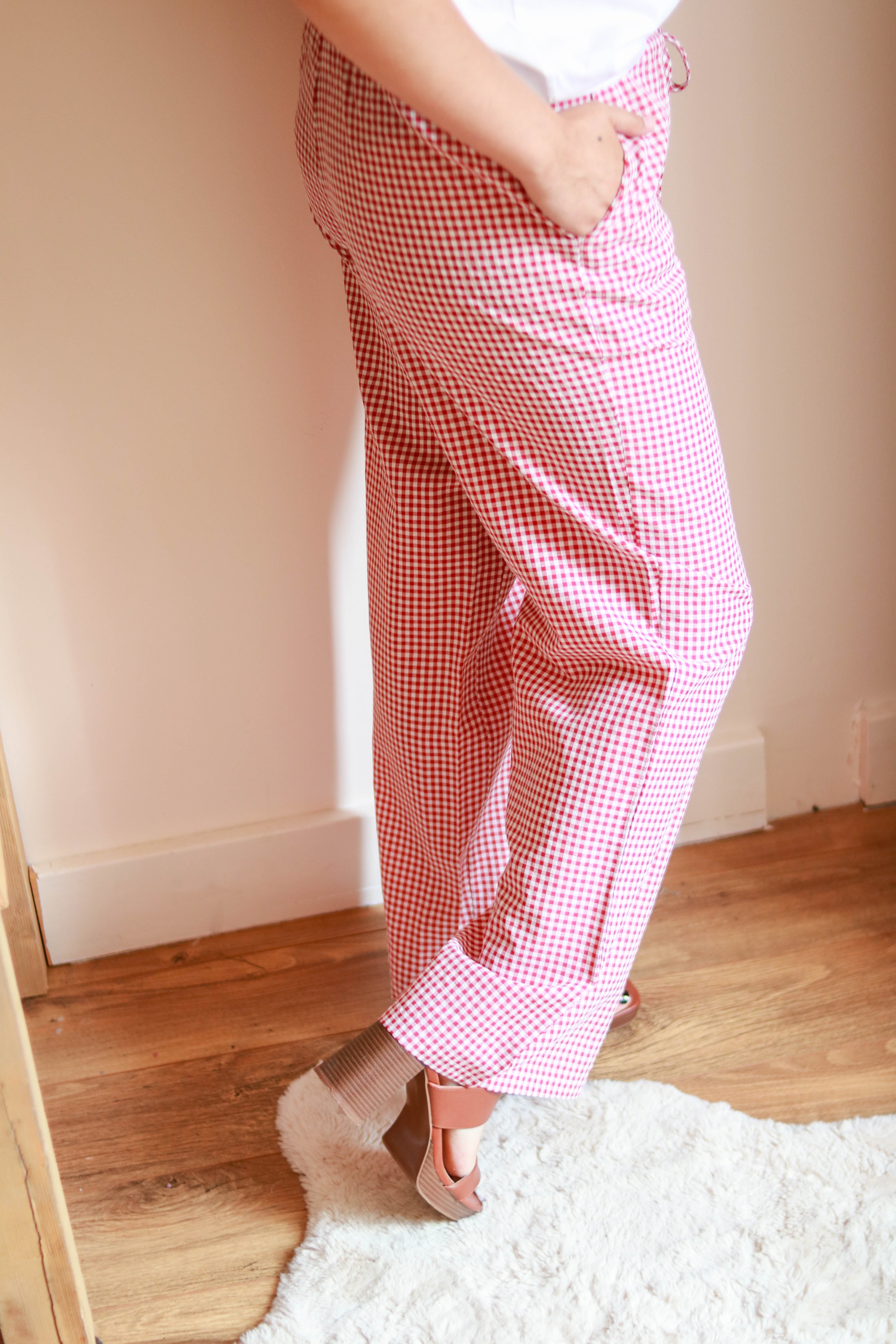 Pantalon vichy large Liv&Ciboulette