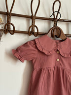 Combinaison bloomer vieux rose été Liv&Ciboulette