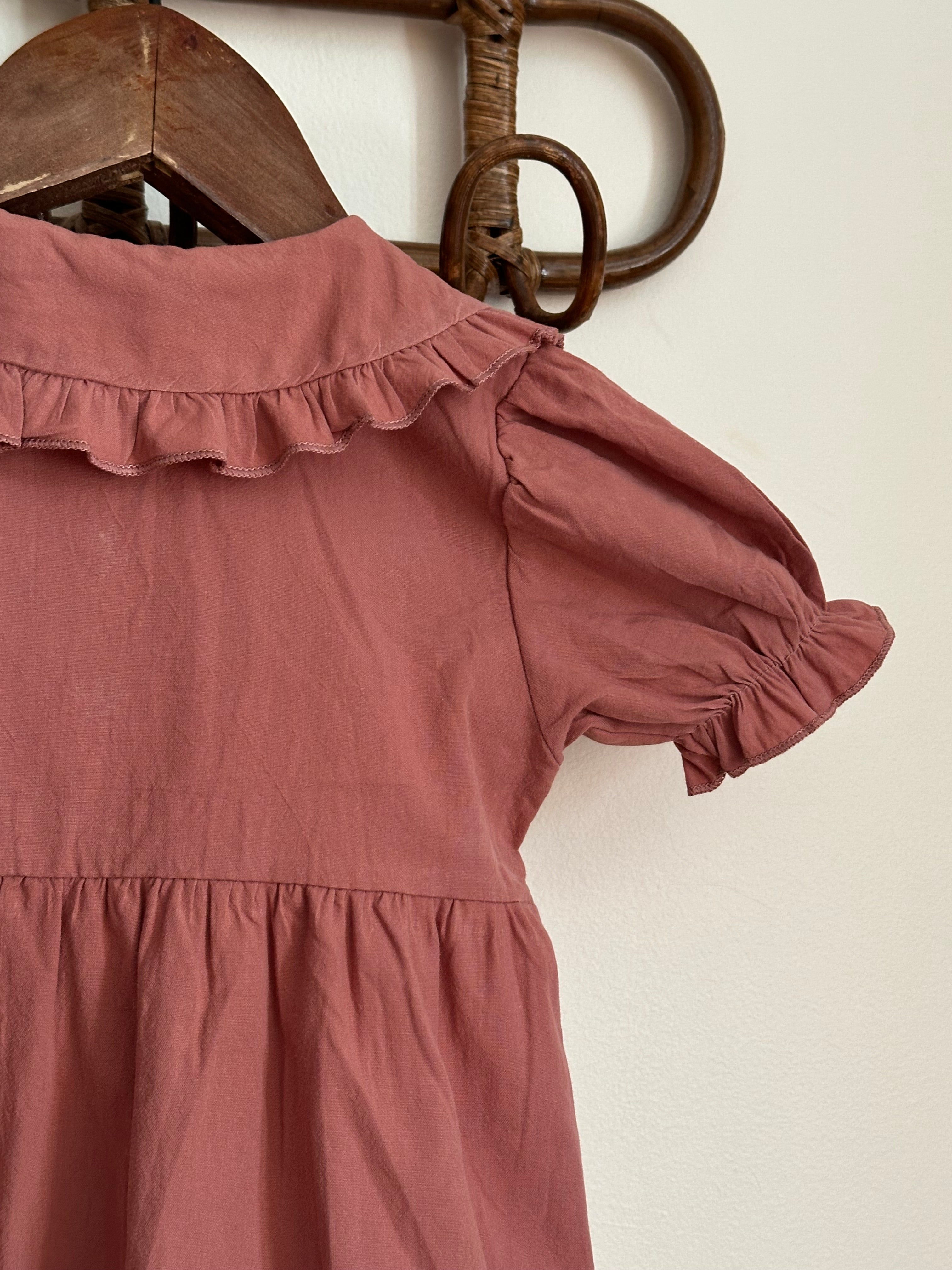 Combinaison bloomer vieux rose été Liv&Ciboulette