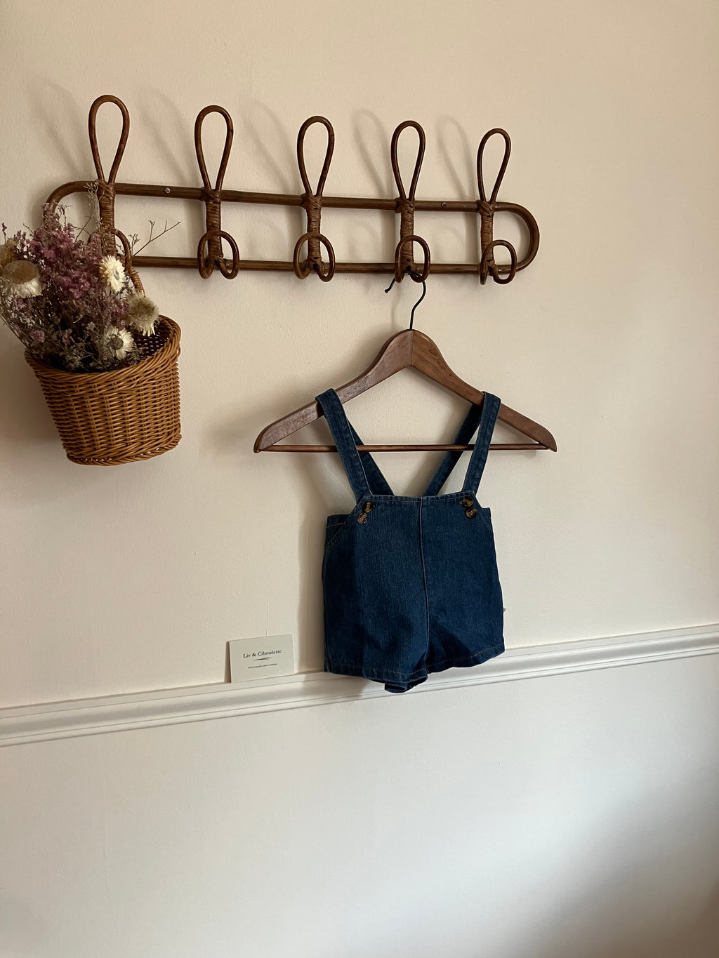 Salopette jeans été Liv&Ciboulette