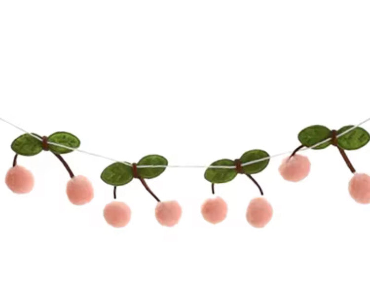 Kit guirlandes cerises décoration Liv&Ciboulette