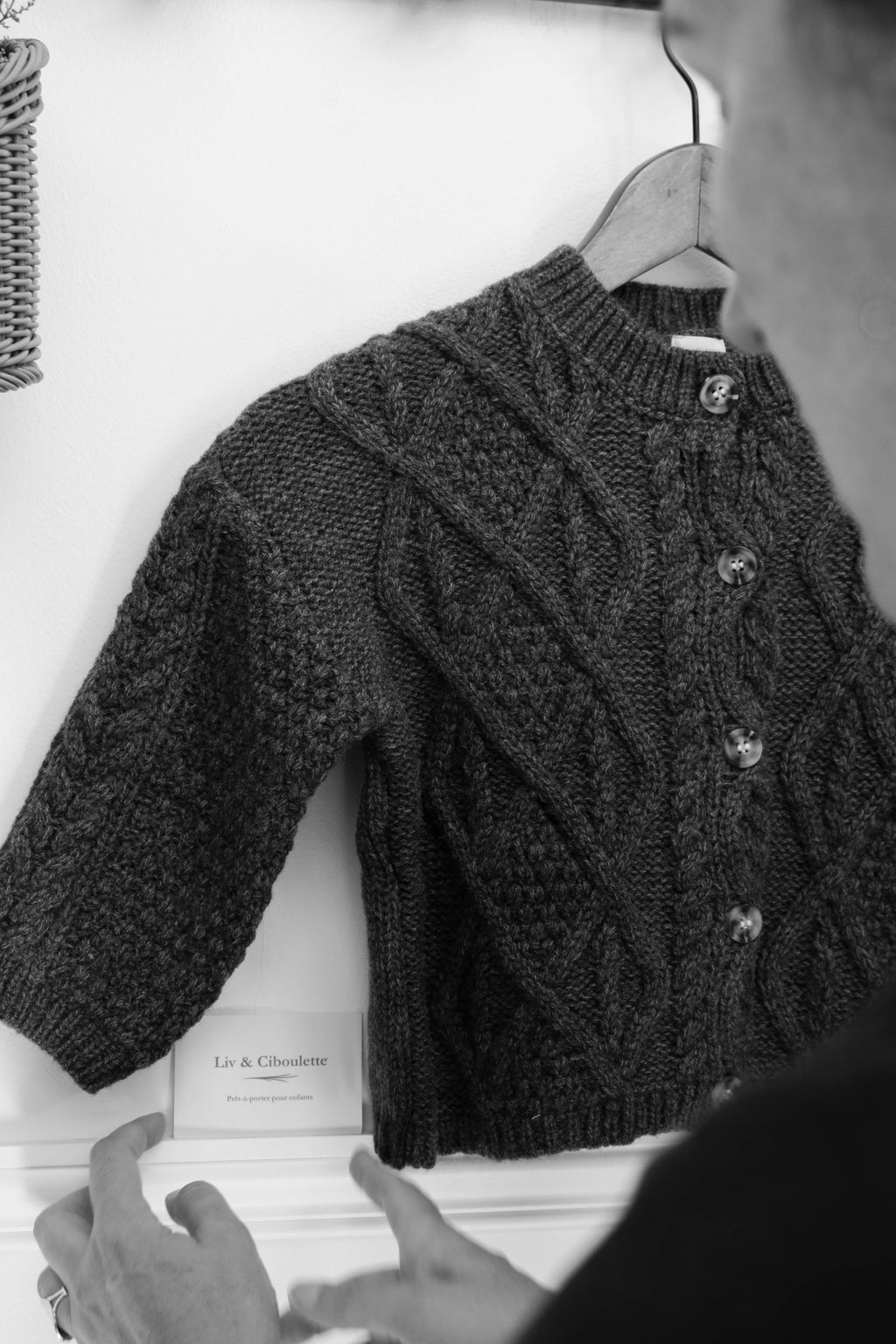 Gilet grosse maille Liv&Ciboulette