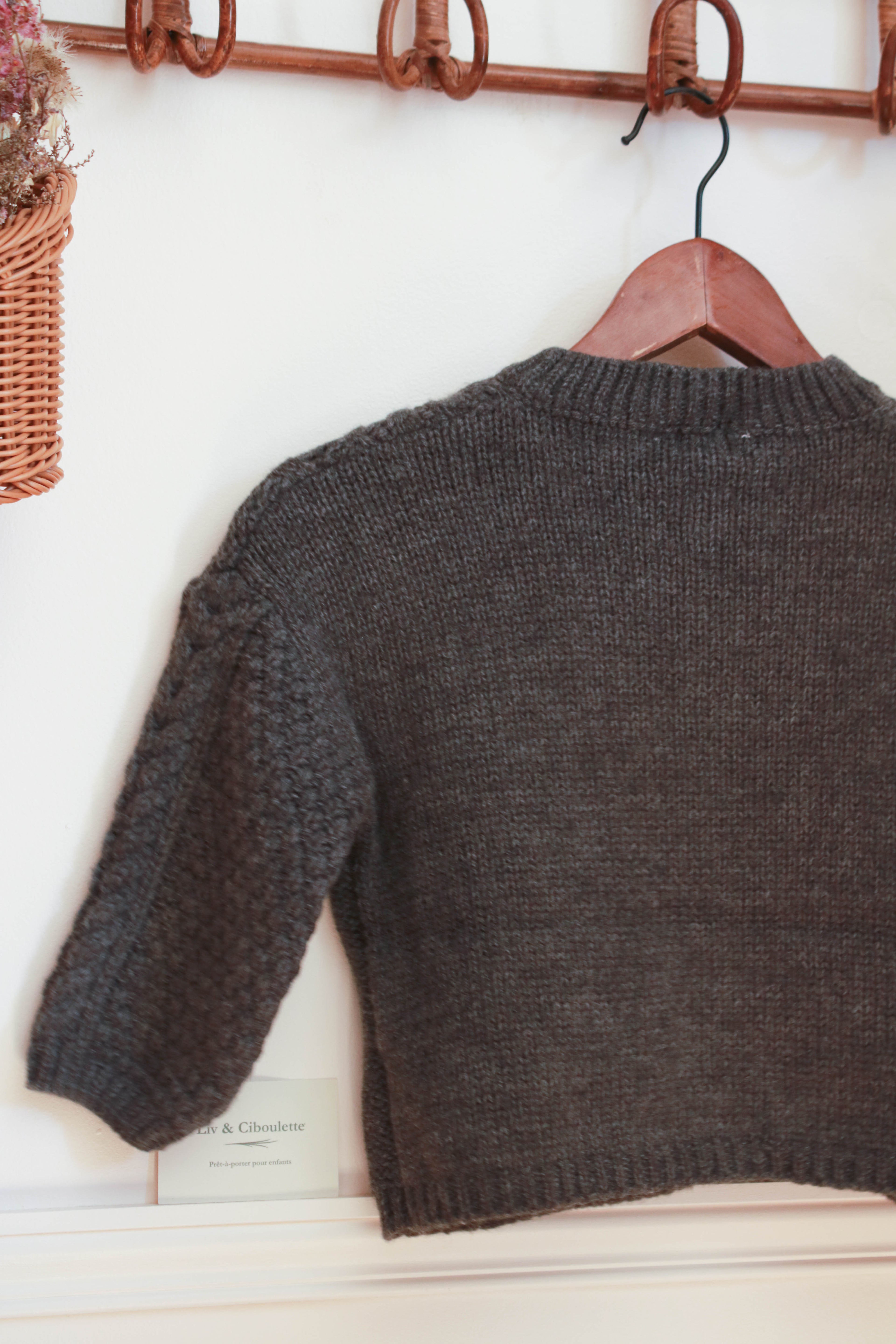 Gilet grosse maille Liv&Ciboulette