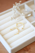 Boucles d’oreilles demi créole dentelle Liv&Ciboulette