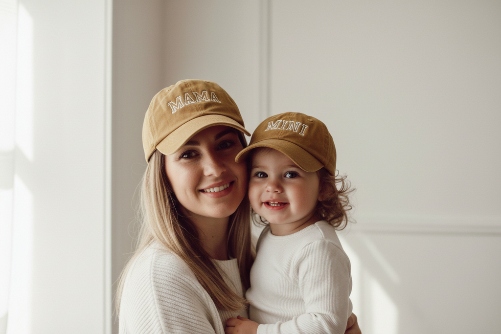 Duo de casquettes matchy matchy MAMA & MINI Liv&Ciboulette