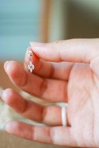 Boucles d’oreilles oxyde de zirconium Liv&Ciboulette