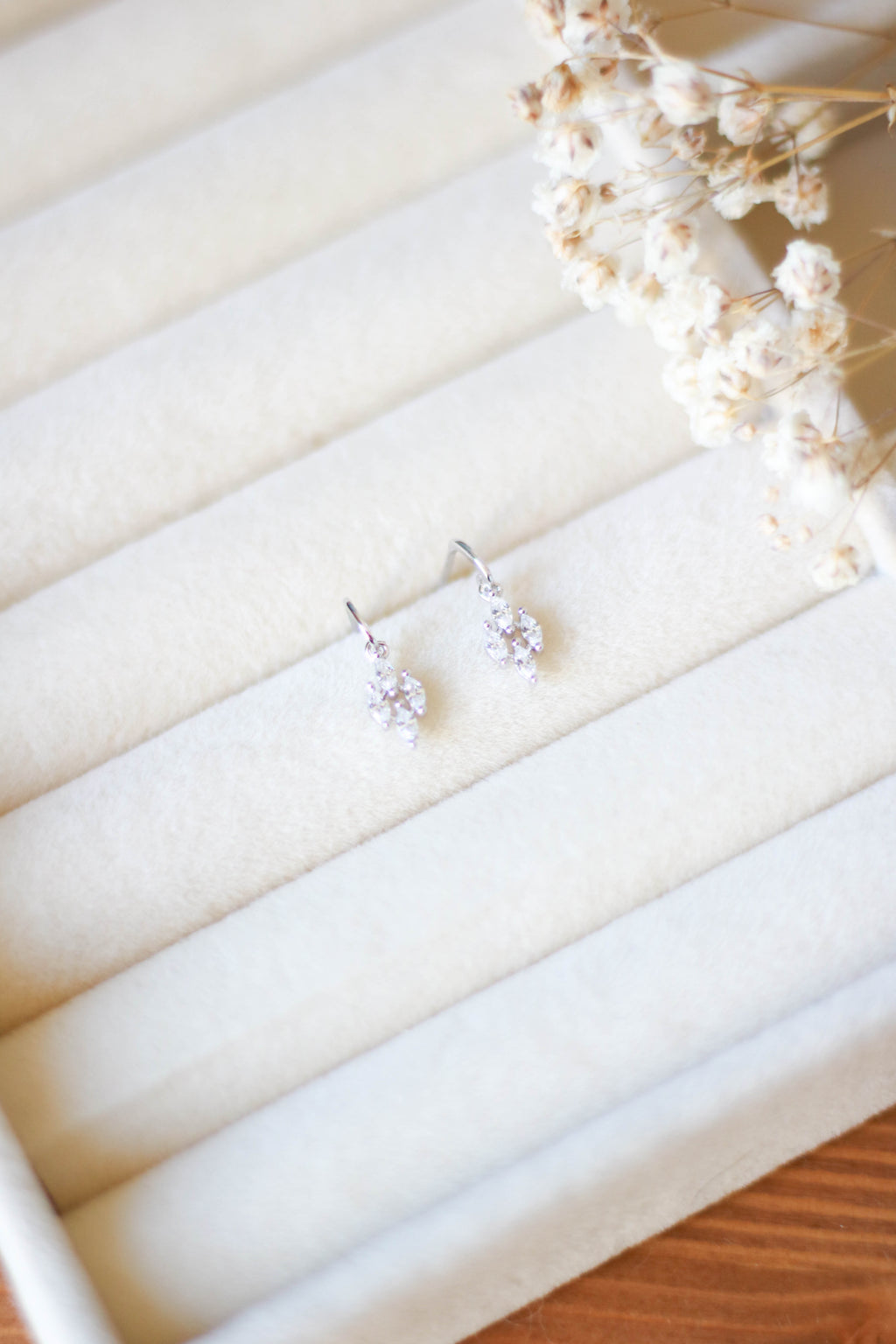 Boucles d’oreilles oxyde de zirconium Liv&Ciboulette