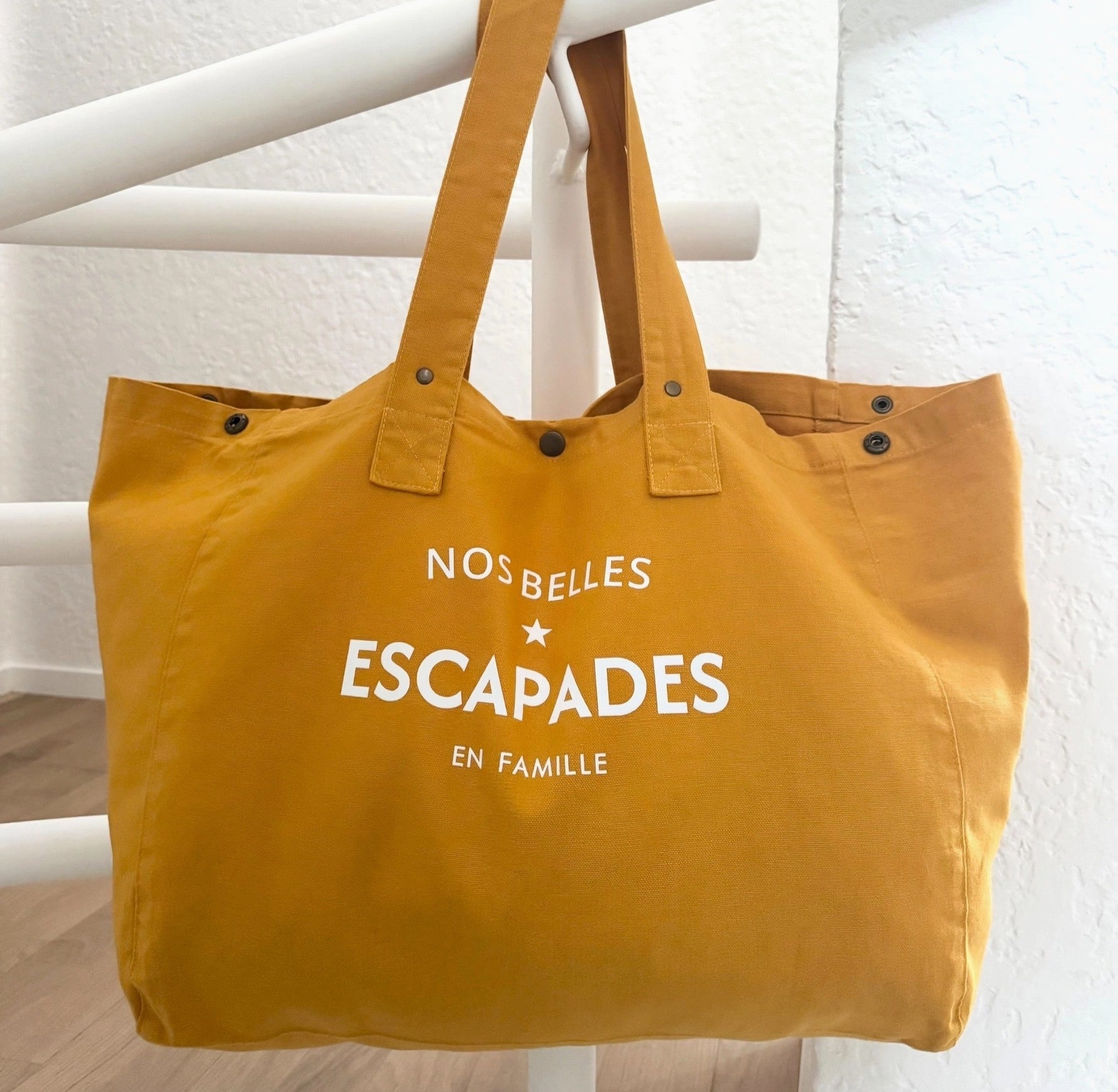 Grand sac cabas en toile Liv&Ciboulette