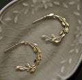 Boucles d’oreilles demi créole dentelle Liv&Ciboulette