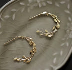 Boucles d’oreilles demi créole dentelle Liv&Ciboulette