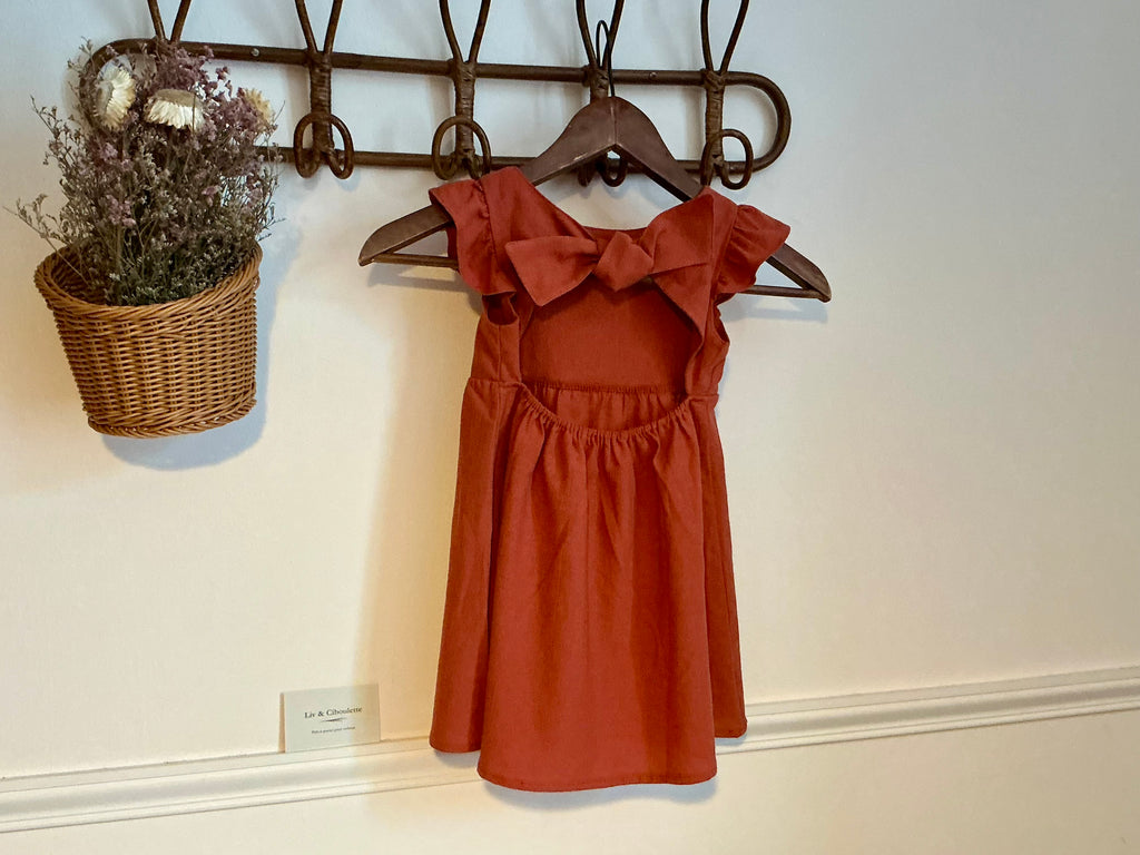 Robe dos nu noeud Liv&Ciboulette