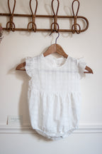 Barboteuse dentelle coton bébé fille été Liv&Ciboulette