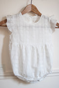 Barboteuse dentelle coton bébé fille été Liv&Ciboulette