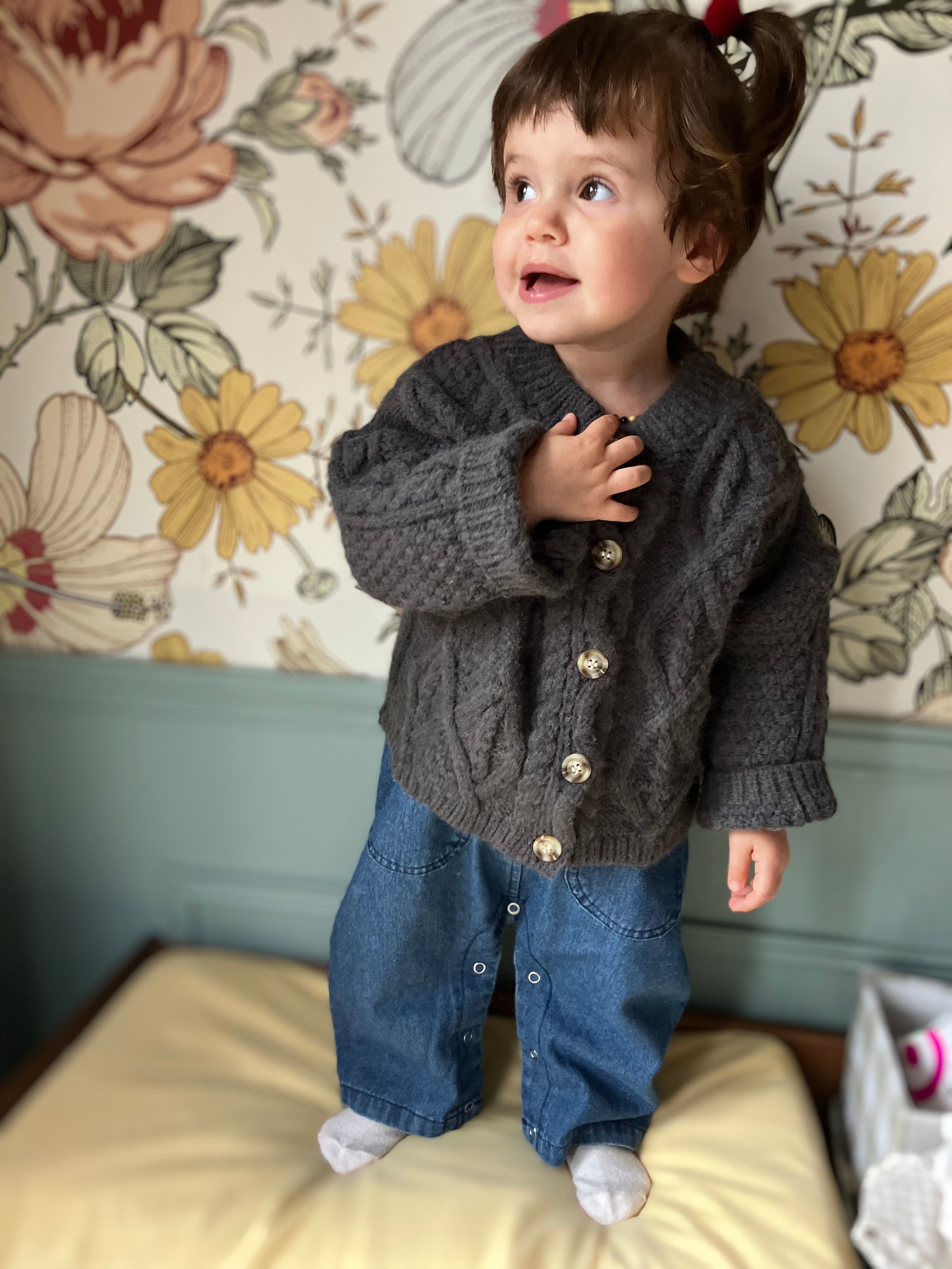 Gilet grosse maille Liv&Ciboulette