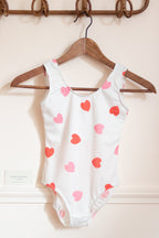 Maillot de bain cœur petite fille 3 ans Liv&Ciboulette