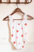 Maillot de bain cœur petite fille 3 ans Liv&Ciboulette