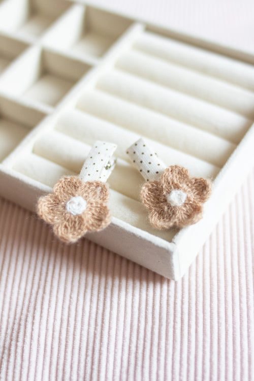 Barrettes fleurs Liv&Ciboulette